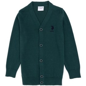 Resim U.s. Polo Assn. Erkek Çocuk Koyu Yeşil Hırka Triko 50295571-vr079 Koyu Yeşil 