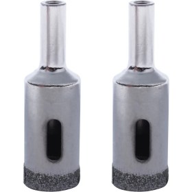 Resim Echo Chicly 2x Elmas Parçacıkları Kaplamalı Matkap Ucu Seramik Karo 16MM Dia Cam Delik Testere (Yurt Dışından) 