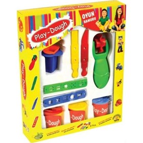 Resim Play Dough Doğal Oyun Hamuru Seti 9 Parça 