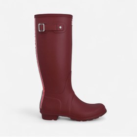 Resim Hunter Originals Wellington Tri Colour Logo Kadın Bordo Uzun Bot Bordo Uzun Bot WFT2353RMA-ME 