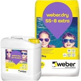 Resim Weber Dry Ss-8 Extra Set (25+10 Kg) Elastik Su Yalıtımı 