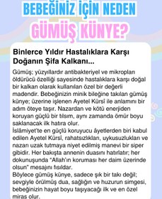 Resim Ayetel Kürsi Dualı 925 Ayar Gümüş Kalp Motifli İsimli Kız Bebek Künyesi - Gold 