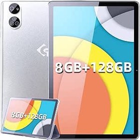 Resim TYD Android Tablet 10.1" Zoll 8GB+128GB (1TB TF), Octa-Core, 2,5GHz, 8MP+13MP Kamera,4G LTE, WiFi, Type-C,(Argent) 