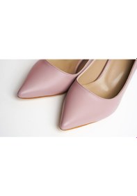 Resim Assortie Pastel Pembe İnce Topuklu Kitten Heel Kadın Ayakkabı Pastel Pembe 