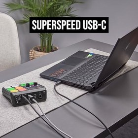 Resim RØDE SC27 SuperSpeed USB-C - USB-C Kablosu, 5Gbps ve 60W Güç Kaynağına Kadar Hızlı Veri Aktarımı için (2m, Siyah) 
