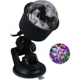 Resim Ledx AL-KX-6889 Projeksiyon Atmosferli Usbli 4 Watt Şarjlı Sihirli Rgb LED Disko Topu 