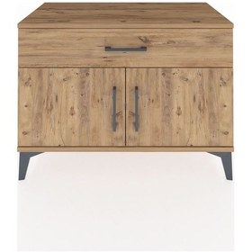 Resim Hyperion Şifonyer Tek Raflı Tek Çekmeceli 2 Kapaklı 88x44x64 Çam-çam Atlas Çam 