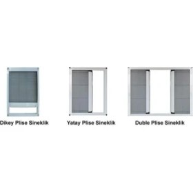 Resim Karadağ İnşaat Pileli Plise Sürgülü Akordiyon Katlanır Kapı Sinekliği 3 Farklı Renk Seçeneği ile 