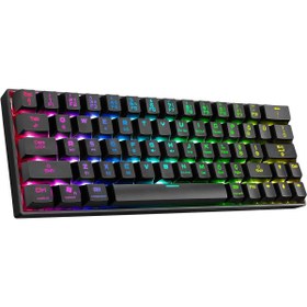 Resim Rampage Kb-rx63 B-atom Bluetooth Rgb Aydınlatmalı Backlight Blue Switch Mekanik Mini Gaming Oyuncu Klavyesi 