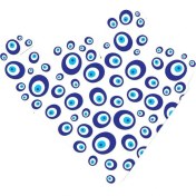 Resim TSC Nazar Sticker Yapıştırma Etiket 15CM ve 6 cm 2 Adet Md3 