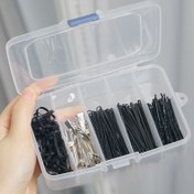 Resim 1 adet Mini Şeffaf Saklama Kutusu, 5 bölmeli Toz Geçirmez Takı Saklama Kutusu, Seyahat Saklama Kutusu, Saç Tokaları ve Küçük Eşyalar Tutucu, Taşınabilir Saklama Düzenleyici 