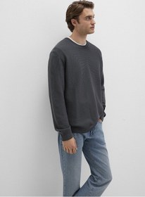 Resim Mavi - Antrasit Kazak 0710197-80106 Antrasit 