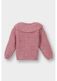 Resim Defacto Kız Bebek Büyük Yaka Düğmeli Triko Hırka F2655a525wnbr82 Bordo 