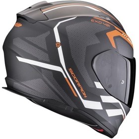 Resim Scorpion Exo 491 Evo Kripta Kapalı Motosiklet Kaskı Mat Siyah Oranj Mat Siyah - Turuncu 