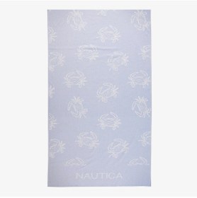 Resim Nautica Unisex Mavi Desenli Plaj Havlusu Baskılı N45tw01t Mavi 