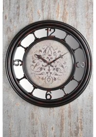 Resim Seta Tıme Duvarsaati Numbers Onmırror 57 Cm Kahverengi 