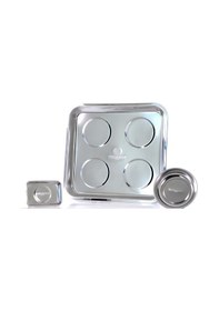 Resim Worldforce 3'lü Manyetik Alet Tutucu Paslanmaz Tepsi Seti 