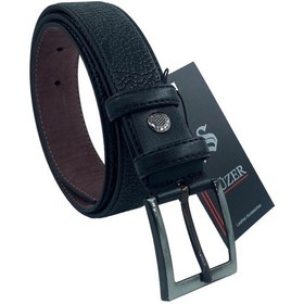 Resim Siyah Çocuk Boy Suni Deri Damar Desenli Model 3 Cm.lik Klasik Kemer - G63-23tm 001 