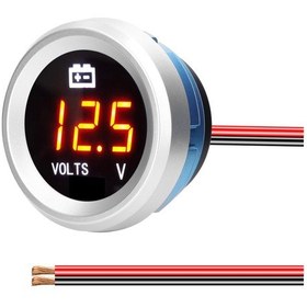 Resim Geeroyoo Araba Motosiklet 9-35v Led Alarmlı Dijital Voltmetre - Akü Voltaj Test Ve İzleme Cihazı Jzr-gy 
