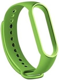 Resim Gpack Xiaomi Mi Band 5 ile Uyumlu Silikon Kordon, Yeşil 
