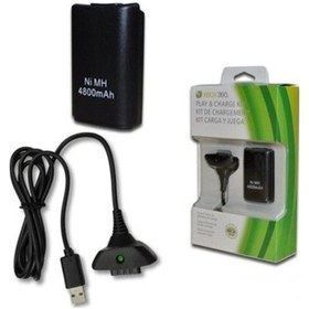Resim Xbox 360 Uyumlu Joystick Kol Şarj Kiti Batarja Usb Kablosu Ile Birlikte 