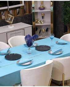 Resim Dream Kumaş Peçete Modelleri Leke Tutmaz Kumaş Peçete Çeyiz Seti 6lı Paket Açık Mavi 