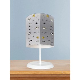 Resim Bebek ve Çocuk Odası Yol ve Küçük Figür Desenli Abajur 