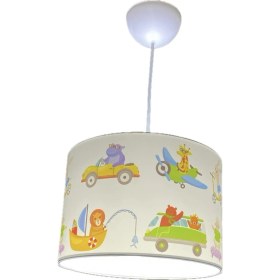 Resim Zürafalı Uçak Çocuk Odası Avize 