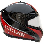 Resim Zeus Kask ZS-1800B Gloss Carbon Am9 Red 