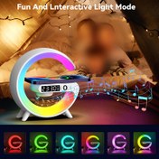 Resim Fabrika Çok Fonksiyonlu Kablosuz Şarj Standı Hoparlör TF RGB Gece Işığı Hızlı Şarj İstasyonu iPhone 12 13 14 15 için Apple Watch 8 7 6 için iWatch için Airpods Pro Mobil Şarj Konnektörü Kablosu Elektronik Cep Telefonu Akıllı Telefon Cihazları Pil Olmadan 