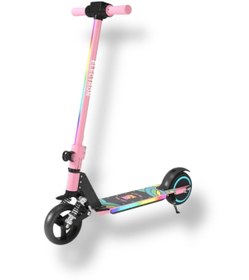 Resim ASENASHOP Elektrikli Çocuk Amortisörlü Led'li Scooter 130 W ( Dizlik Ve Dirseklik ) 