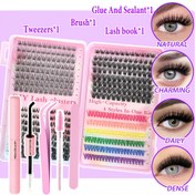 Resim 600 Adet D Kıvrım 30D 40D 50D 60D 80D 100D Takma Kirpik, Yapıştırıcı, Çubuk ve Fırça Seti - Doğal Uzatmalar Parti Sahne Festival Göz Makyajı İçin Karışık Dramatik ve Şık Tasarım Hafif Kolay Uygulanabilir Başlangıç İçin uygun, Kirpik Kümeleri, Küme Kirpikler, Kirpik Kümeleri, Kirpik Kümeleri, Kirpik Uzatma, Tek Tük Kirpikler, Yapay Kirpikler, Klasik Kirpik Demetleri, Klasik Kirpik Demetleri, Tek Tük Kirpikler, Kadınlar için kirpikler, Güzellik, Tek Tek Kirpikler, 