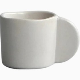Resim Native Birch El Yapımı Seramik 2'li Espresso Fincanı - Krem 