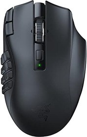 Resim Razer Naga V2 HyperSpeed - Ergonomik Kablosuz MMO Oyun Faresi (19 Programlanabilir Düğme, HyperSpeed Kablosuz (2,4 GHz), Bluetooth, 250 Saate Kadar, Focus Pro 30K Optik Sensör) Siyah 