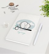 Resim Bk Gift Kişiye Özel Sevgililer Günü Beyaz Defter Kalem Seti-36 