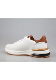 Resim Marcomen 19512 Hakiki Deri Beyaz Erkek Günlük Ayakkabı Beyaz 