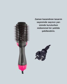 Resim Techmrt Oval Tasarımlı Profesyonel Fönlü Saç Şekillendirici 