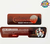 Resim Nintendo GameBoy Advance Arka Yapıştırma Castlevania MODEL 12 GBA Back Tag Sticker POPKONSOL