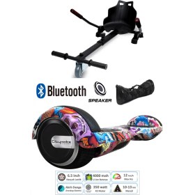 Resim Citymate Elektrikli Kaykay Scooter Hoverboard Akıllı Dengeli + Hover Kart + Çanta Full Paket 