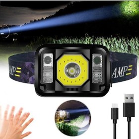 Resim Pratik Sensörlü Sinyalli Kafa Lambası Çok Renkli 