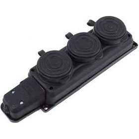 Resim Monofaze 3lü Topraklı Kauçuk Grup Priz 