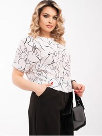 Resim Meriline Style Şık Büyük Beden Bluz 351427150 Beyaz 
