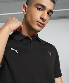 Resim PUMA Ferrari Style Polo Jacquard Polo Tişört Unisex Yetişkin 