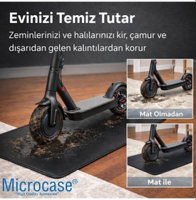 Resim Microcase 2in1 Set Scooter Taşıma Çantası 150x55x40 Cm + Zemin Koruyucu Scooter Matı Al5534 Siyah 