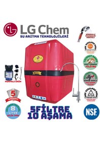 Resim Lg Chem Cool Kırmızısyah 8lt 5fl Pompalı 10aşama Su Arıtma Cihazı 