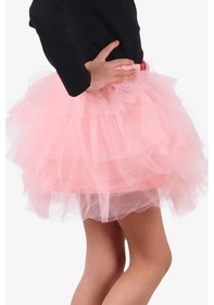 Resim Breeze Kız Çocuk Tütü Etek 8-12 Yaş, Somon Pembe 