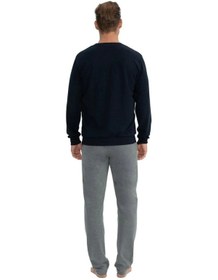 Resim U.s. Polo Assn. Erkek Uzun Kollu Yuvarlak Yaka Düz Pijama Takımı 001 