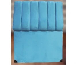Resim Bengi Ticaret Başlık Alc Santa Model 90 cm Kapitone Dilimli Turkuaz Mavi Renk Kumaş Döşeme El Yapım 