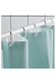 Resim IKEA Luddhagtorn Duş Perdesi, Turkuaz 180x200 Cm Halkalı 
