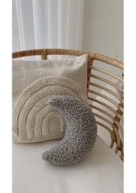 Resim Teddy Moon Yastık Gri 